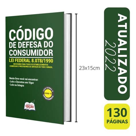 Livro Código De Defesa Do Consumidor Lei Federal 80781990 Opção