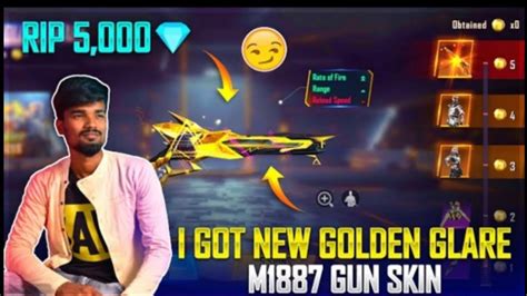 M Golden Glare Skin Rip Dimond New Event New Gun Skin Free