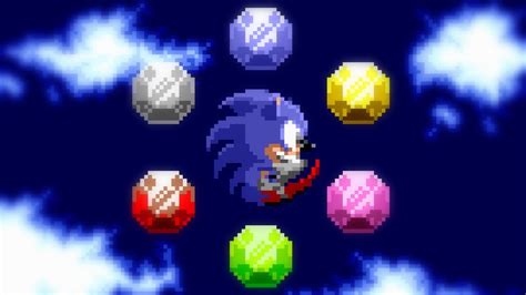 Sonic The Hedgehog Sonic All Chaos Emeralds Special Stages Youtube