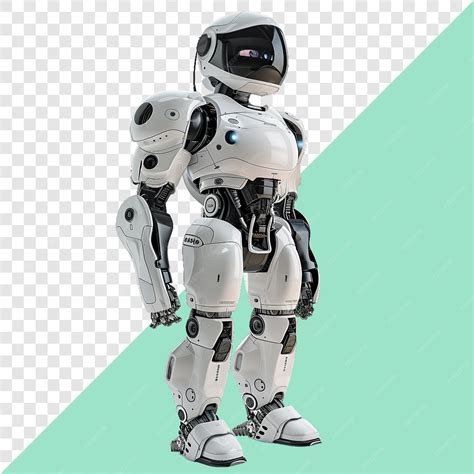 Premium PSD | Robotic Security Guard transparent background isolated