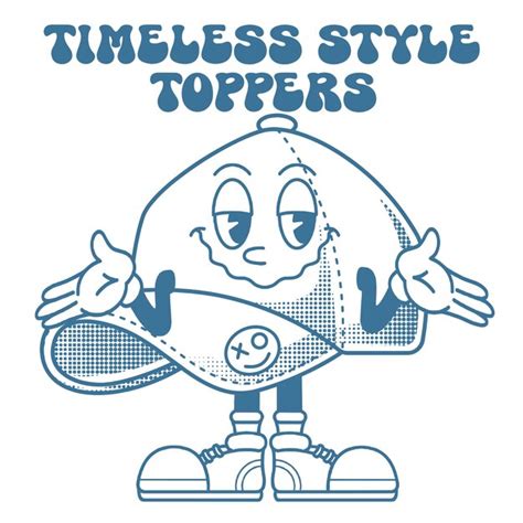 premium vector hat character design  slogan timeless style toppers