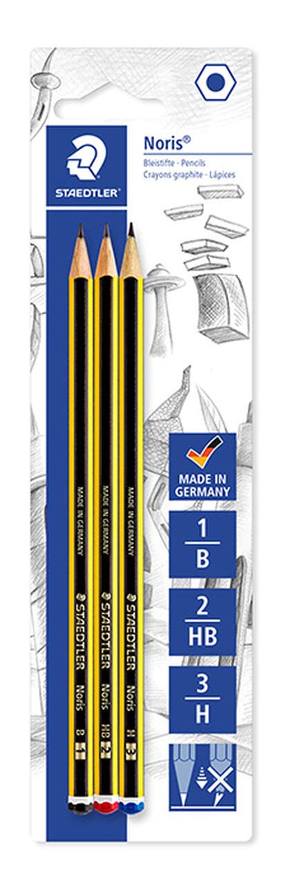 Staedtler Noris 120 Pacote 3 Lápis de Grafite Hexagonais