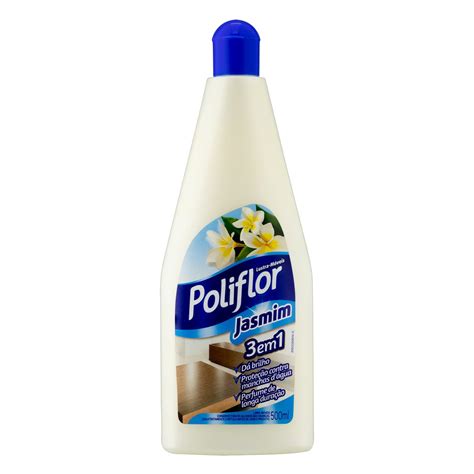 LUSTRA MÓVEIS POLIFLOR JASMIM 500ML KIT 3 UN Tozzo Alimentos Ltda