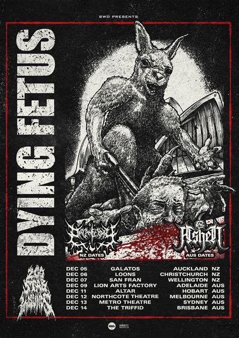 DYING FETUS - Australian Supports Anounced 2025 - Everyday Metal