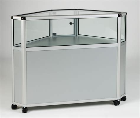 Ub024h Counter 13 Display Corner Showcase Aluminium And Glass