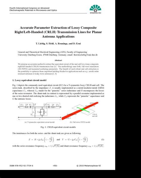 Figure 1 From Accurate Parameter Extraction Of Lossy Composite Right