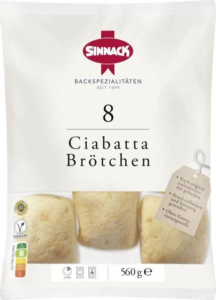 Sinnack Ciabatta Brötchen Kaufen Sie weitere Styles bei Ostmann shop