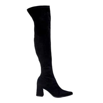 Compre Bota Over The Knee Vivaice Salto Bloco Feminina Preto Online