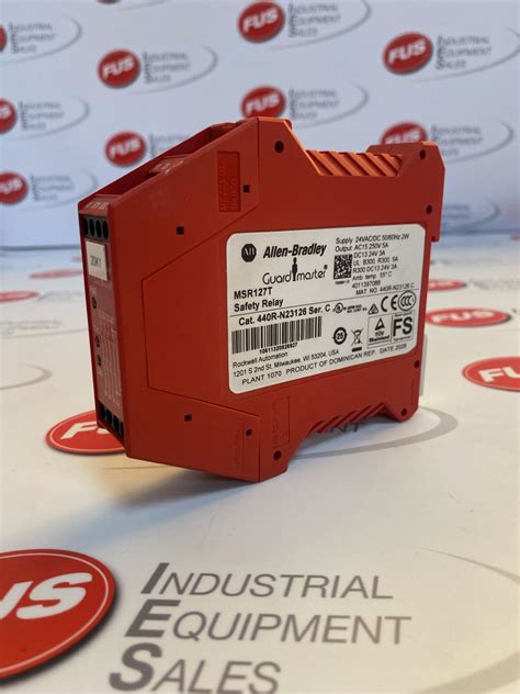 Allen Bradley Msr127t Safety Relay 440r N23126 Serc Fus Industrial