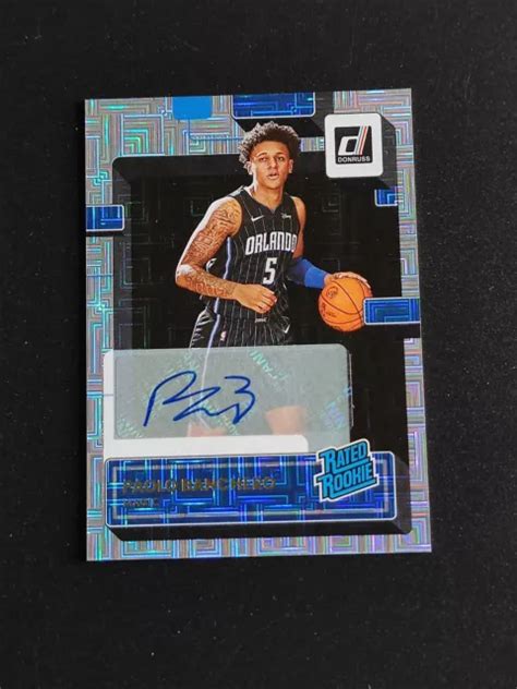 PAOLO BANCHERO 2022 23 Panini Donruss Rated Rookie RC Choice Auto Magic