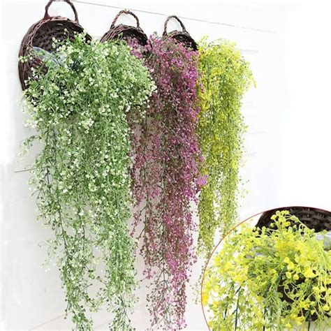 High Quality 1Pc Vivid Artificial Fake Flower Vine Hanging Garland ...