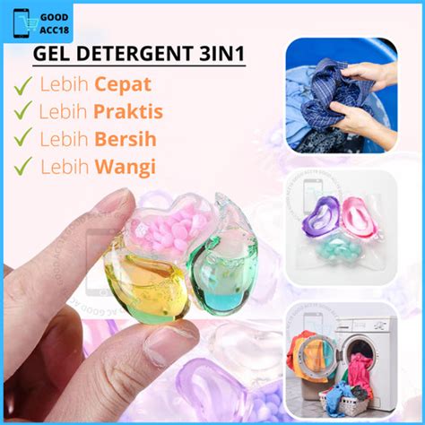 Jual Laundry Gel Ball In Plus Butiran Manik Pelembut Dan Detergent