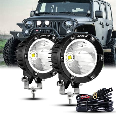 Amazon Auxbeam 4 Inch 72W Round Offroad Lights 2PCS 7200LM LED Pod