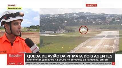 Monomotor da Polícia Federal cai na Pampulha logo após decolar VÍDEO