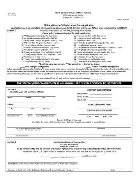 Military Veterans Registration Form Free Templates In Pdf Word