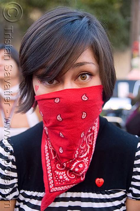 Red Bandana Masked Girl