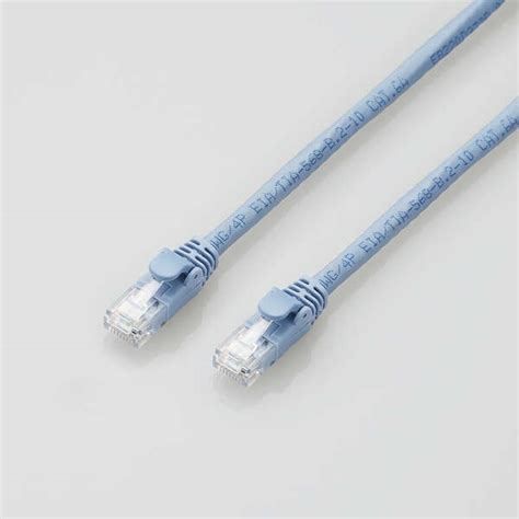 オンライン割引品 エレコム Lanケーブル Cat6a対応 80m 爪折れ防止カバー 簡易パッケージ Eu Rohs指令準拠 単線 ブルー