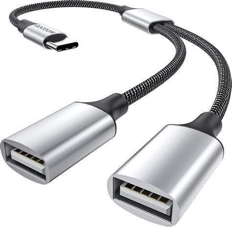 USB C Splitter Type C To Dual USB A Female Adapter Type C To Dual USB A