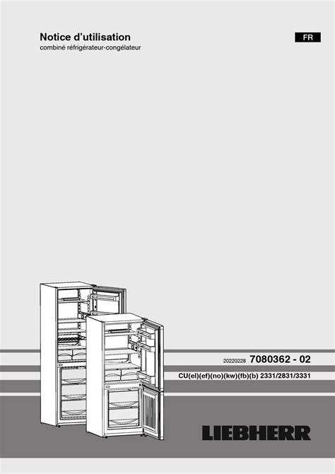 Notice R Frig Rateur Liebherr Cu Trouver Une Solution Un