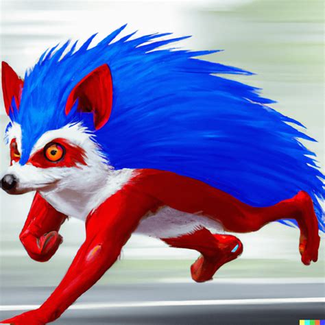 Red Sonic the hedgehog : r/weirddalle