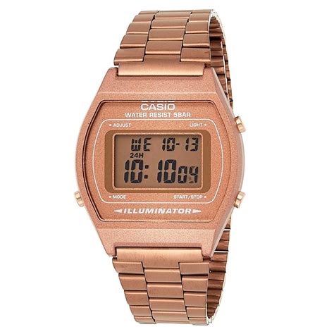 Relógio Casio Feminino Vintage Digital Rose B640WC 5ADF Dlumian