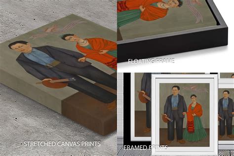 Frida and Diego Rivera Portrait Print | Canvas Prints Perth