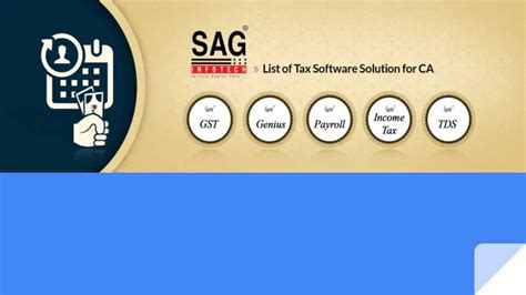 Ppt Sag Infotech Best Tax Preparation Software Development Company