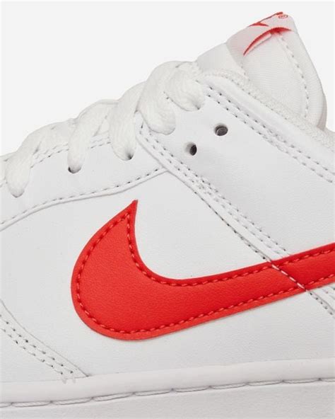 Nike Dunk Low Sneakers White Picante Red For Men Lyst