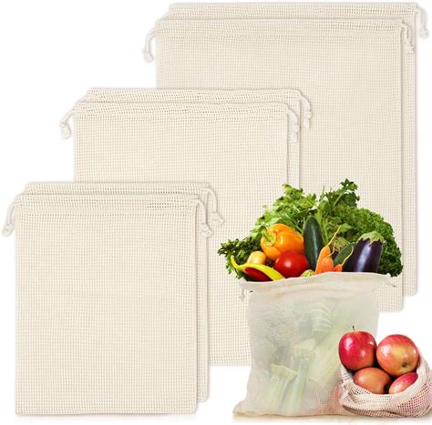 Amazon Earthwise Reusable Mesh Produce Bags Washable Set Of 9