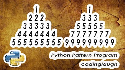 Pyramid Number Pattern Python Pattern Program Bangla বল