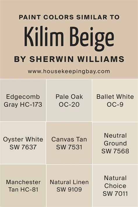 Colors Similar To Kilim Beige Sw By Sherwin Williams Ballet White