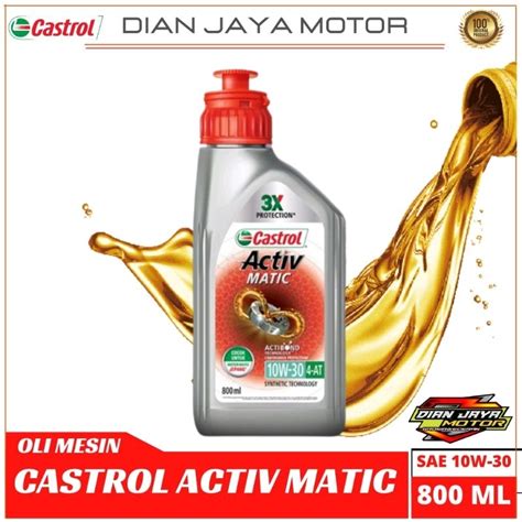 Jual Oli Mesin Castrol Activ Matic W Ml Oli Mesin Motor