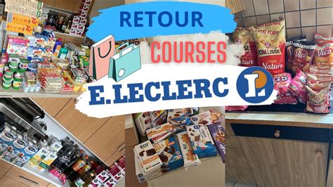 RETOUR DE COURSES LECLERC DRIVE 2023 YouTube