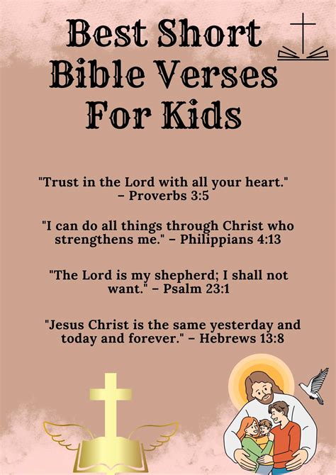 Short Bible Verses For Kids Archives † ️️ Daily Blessings Prayer ️