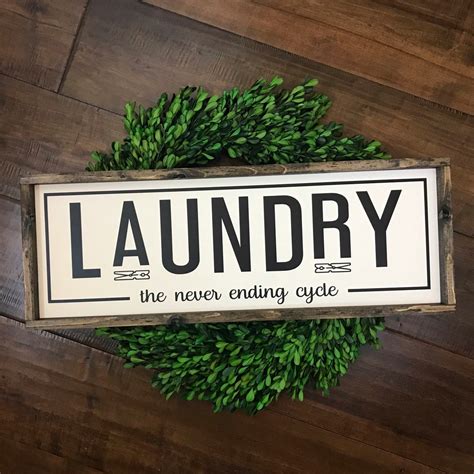 Laundry The Never Ending Cycle Laundry Room Sign Laundry Sign Laundry