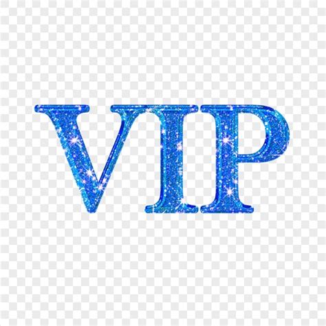 VIP Blue Glitter Word Logo Sign PNG | Citypng