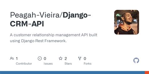 GitHub Peagah Vieira Django CRM API A Customer Relationship