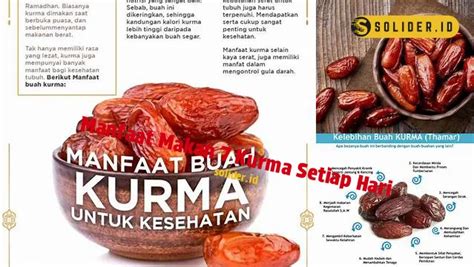 Temukan Manfaat Makan Kurma Setiap Hari Yang Jarang Diketahui Solider