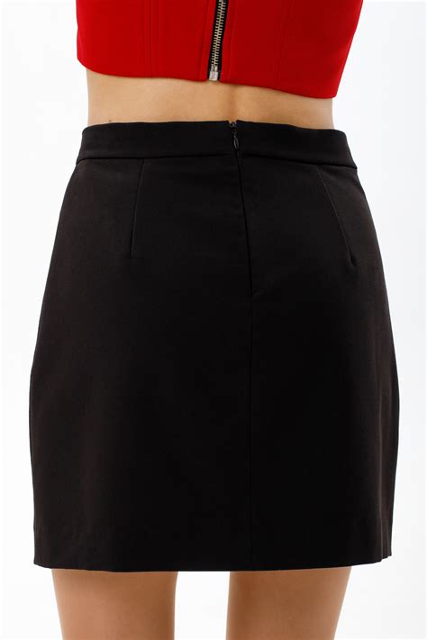 Black Fitted Mini Skirt Atelier Yuwa Ciao Jp