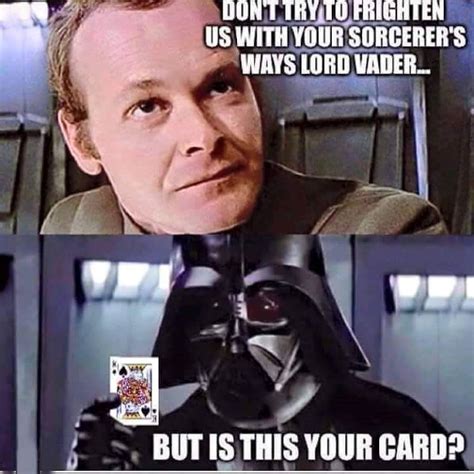 But Is This Your Card Darth Vader Jokes Star Wars Humor Funny