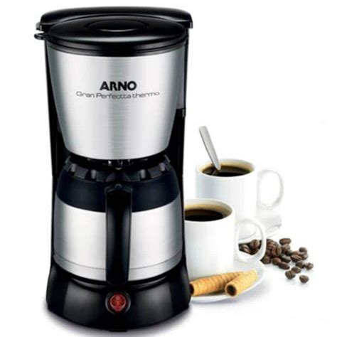 Cafeteira Arno Gran Perfectta Thermo 110v Preta Inox Com Jarra Térmica