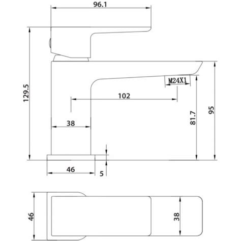 Scudo Matt Black Bath Filler