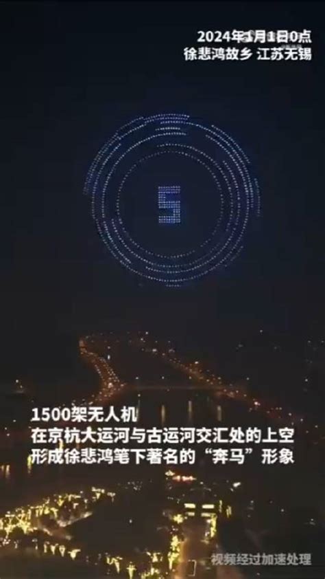 壮观！1500架无人机演绎徐悲鸿笔下的万马奔腾徐悲鸿新浪新闻