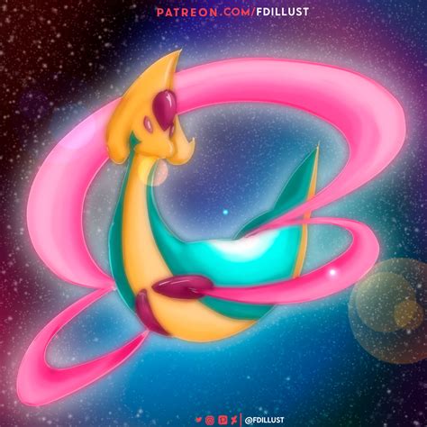 Cresselia In Space 488 By Fdpokeillust On Deviantart