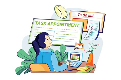 Appointment Scheduling Illustration Concept Flat Illustration Isolated