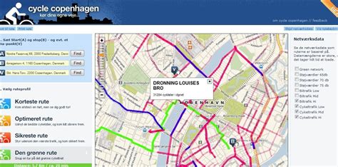 The Life-Sized City Blog: Bike Route Planner - Copenhagen Style