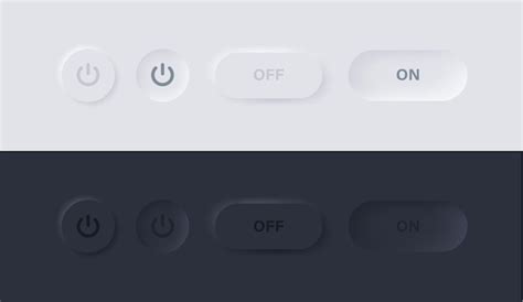 Premium Vector Power Icon In Neumorphism Buttons Or On And Off Switch