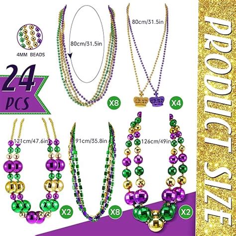 Jumbo Ball Mardi Gras Beads Necklaces And Assorted Costume Necklace