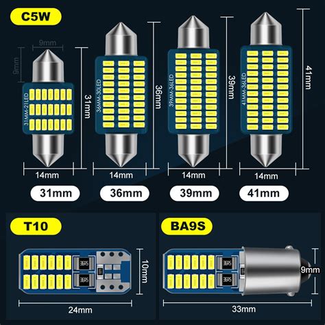 Cheap 1Pc Auto Canbus T10 LED W5W BA9S T4W C5W LED Bulb Vehicle