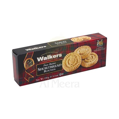 Al Meera Consumer Goods Q P S C Biscuits Walkers Shortbread Rounds 150g